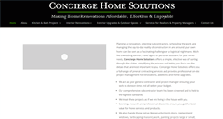 Desktop Screenshot of conciergehomesolutions.com