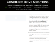 Tablet Screenshot of conciergehomesolutions.com